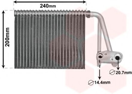 Imagine evaporator,aer conditionat VAN WEZEL 4300V566