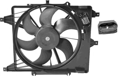 Imagine Ventilator, radiator VAN WEZEL 4339746