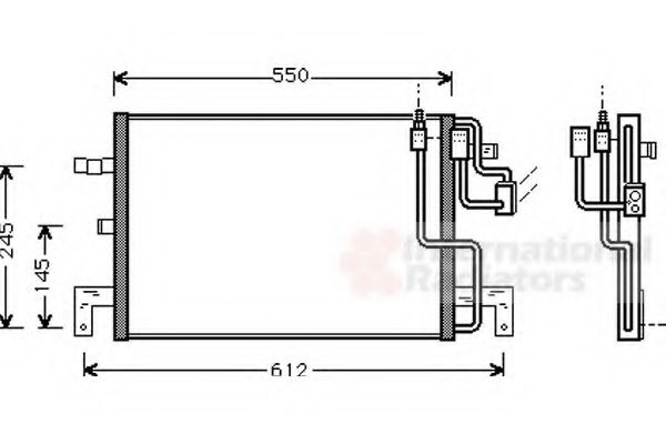 Imagine Condensator, climatizare VAN WEZEL 47005032