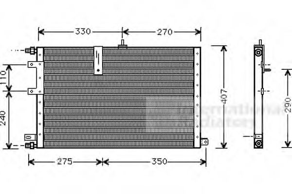 Imagine Condensator, climatizare VAN WEZEL 47005033