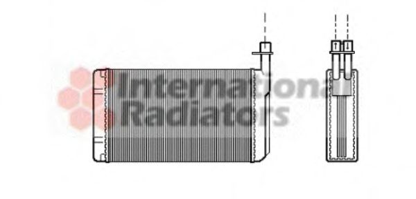 Imagine Schimbator caldura, incalzire habitaclu VAN WEZEL 47006021