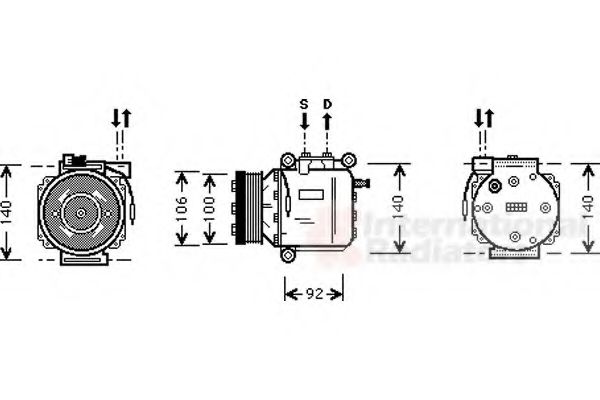 Imagine Compresor, climatizare VAN WEZEL 4700K053