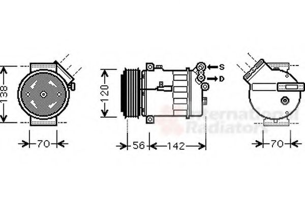 Imagine Compresor, climatizare VAN WEZEL 4700K067