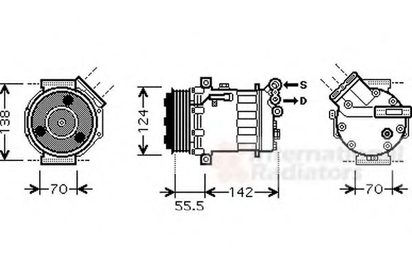 Imagine Compresor, climatizare VAN WEZEL 4700K069