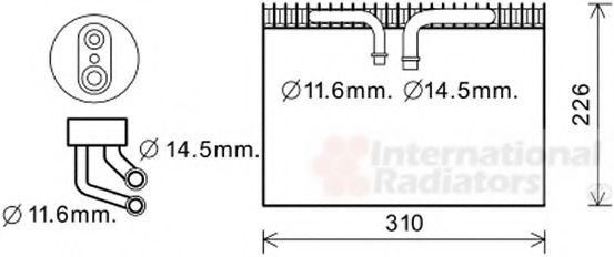 Imagine evaporator,aer conditionat VAN WEZEL 4700V072