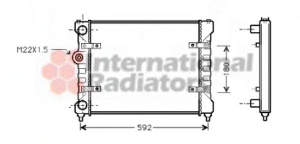 Imagine Radiator, racire motor VAN WEZEL 49002023