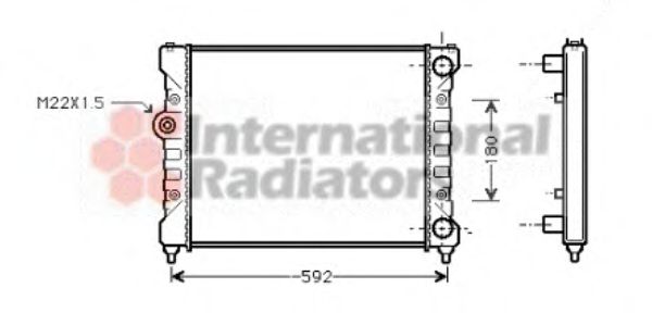 Imagine Radiator, racire motor VAN WEZEL 49002024