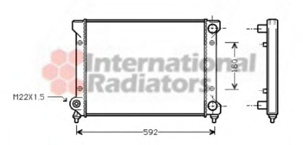 Imagine Radiator, racire motor VAN WEZEL 49002033