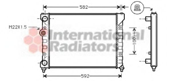 Imagine Radiator, racire motor VAN WEZEL 49002035