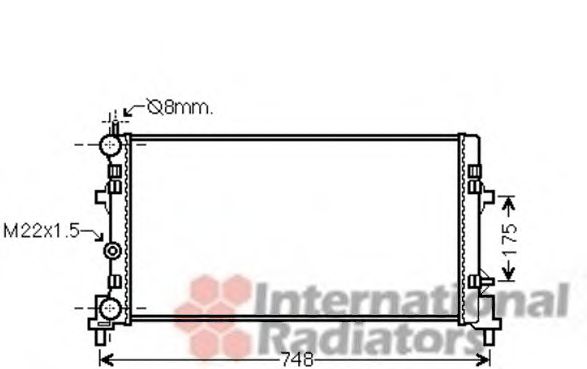 Imagine Radiator, racire motor VAN WEZEL 49002037