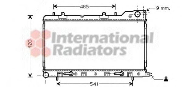 Imagine Radiator, racire motor VAN WEZEL 51002048