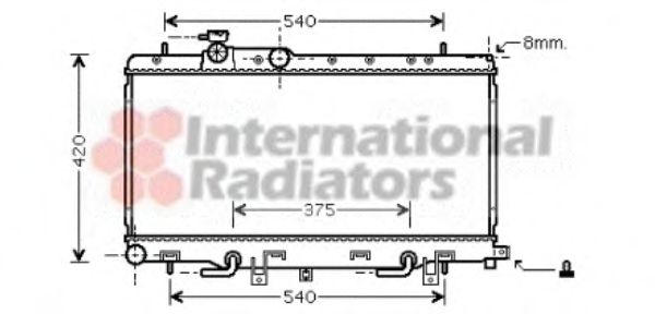 Imagine Radiator, racire motor VAN WEZEL 51002051