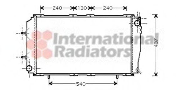 Imagine Radiator, racire motor VAN WEZEL 51002055