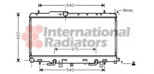 Imagine Radiator, racire motor VAN WEZEL 51002056