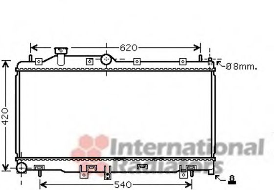 Imagine Radiator, racire motor VAN WEZEL 51002072