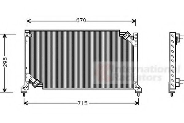 Imagine Condensator, climatizare VAN WEZEL 51005026