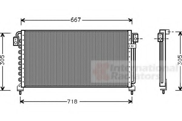 Imagine Condensator, climatizare VAN WEZEL 51005028