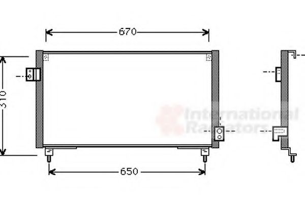 Imagine Condensator, climatizare VAN WEZEL 51005031