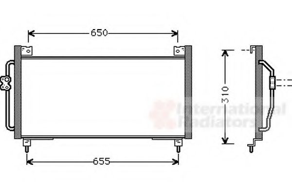 Imagine Condensator, climatizare VAN WEZEL 51005038