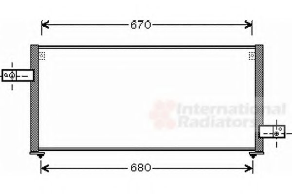 Imagine Condensator, climatizare VAN WEZEL 51005061