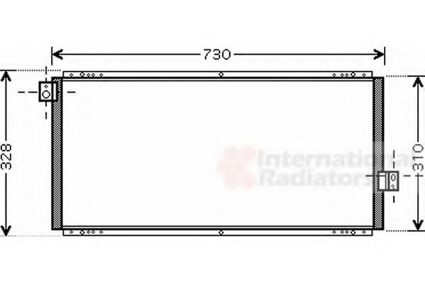 Imagine Condensator, climatizare VAN WEZEL 51005062