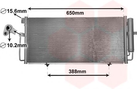 Imagine Condensator, climatizare VAN WEZEL 51005078