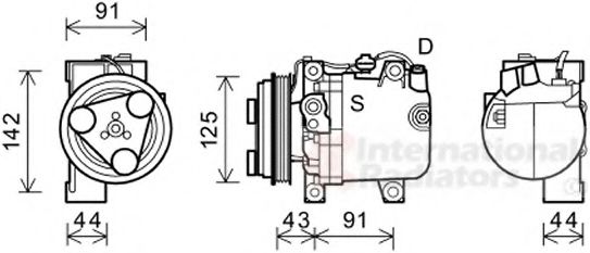 Imagine Compresor, climatizare VAN WEZEL 5100K088