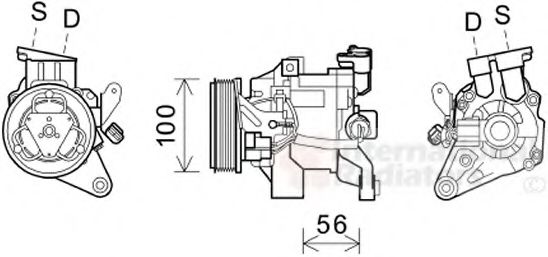 Imagine Compresor, climatizare VAN WEZEL 5100K096