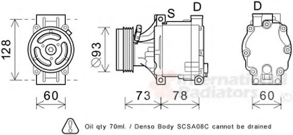 Imagine Compresor, climatizare VAN WEZEL 5100K099