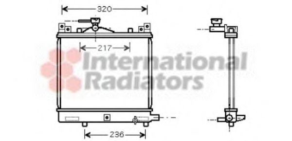 Imagine Radiator, racire motor VAN WEZEL 52002057