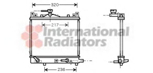 Imagine Radiator, racire motor VAN WEZEL 52002058