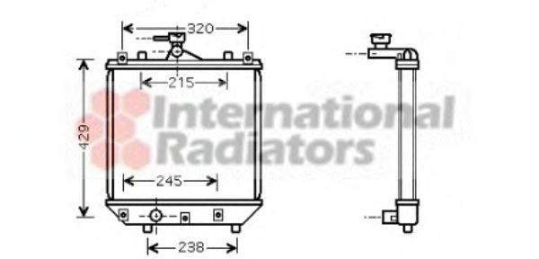 Imagine Radiator, racire motor VAN WEZEL 52002064