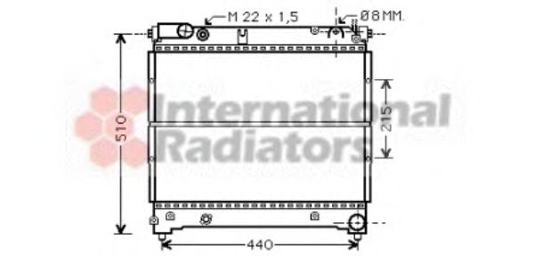 Imagine Radiator, racire motor VAN WEZEL 52002070