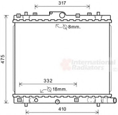 Imagine Radiator, racire motor VAN WEZEL 52002136