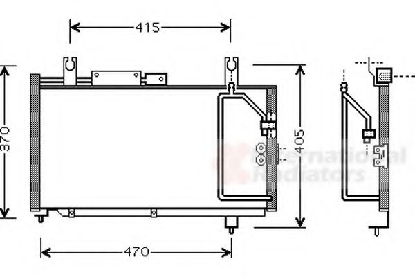 Imagine Condensator, climatizare VAN WEZEL 52005067