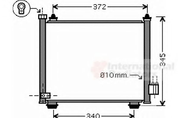 Imagine Condensator, climatizare VAN WEZEL 52005089