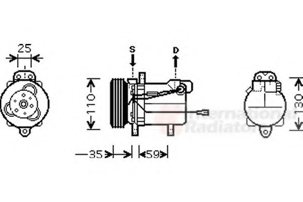 Imagine Compresor, climatizare VAN WEZEL 5200K069