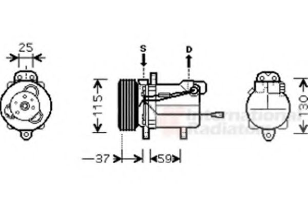 Imagine Compresor, climatizare VAN WEZEL 5200K092