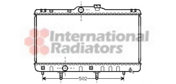 Imagine Radiator, racire motor VAN WEZEL 53002148