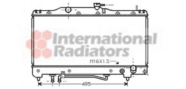 Imagine Radiator, racire motor VAN WEZEL 53002201