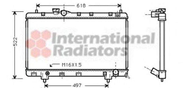 Imagine Radiator, racire motor VAN WEZEL 53002241