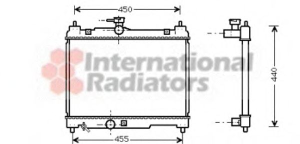 Imagine Radiator, racire motor VAN WEZEL 53002251