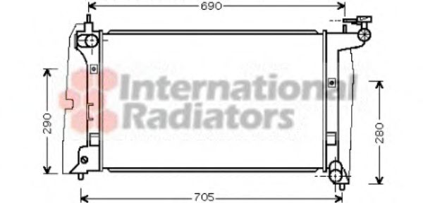 Imagine Radiator, racire motor VAN WEZEL 53002289