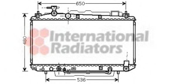 Imagine Radiator, racire motor VAN WEZEL 53002300