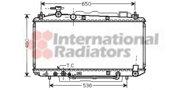 Imagine Radiator, racire motor VAN WEZEL 53002301