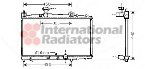 Imagine Radiator, racire motor VAN WEZEL 53002317