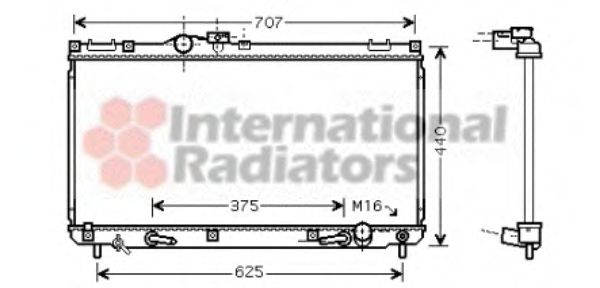 Imagine Radiator, racire motor VAN WEZEL 53002322