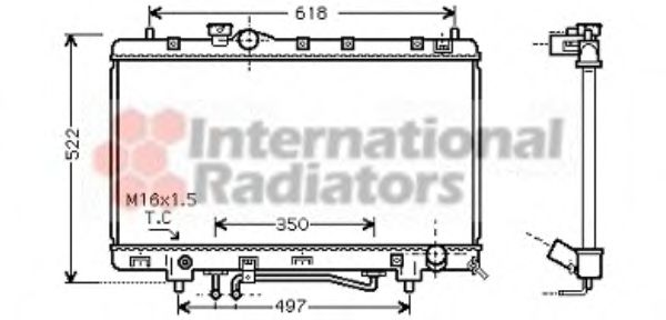 Imagine Radiator, racire motor VAN WEZEL 53002330