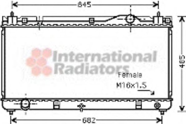 Imagine Radiator, racire motor VAN WEZEL 53002342