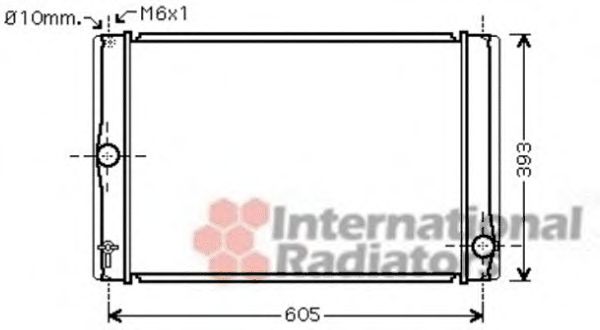 Imagine Radiator, racire motor VAN WEZEL 53002400